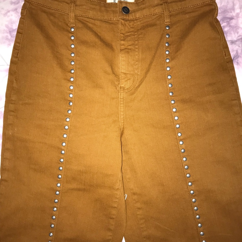 High wasted free people flare jeans.